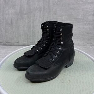 Ariat Heritage Kiltie Roper Paddock Boots Women's 5.5 M Leather Western